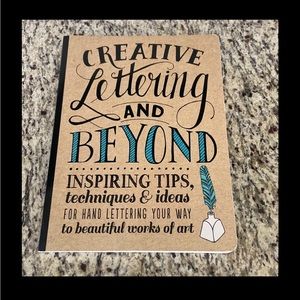 NEW Creative lettering book with pencils